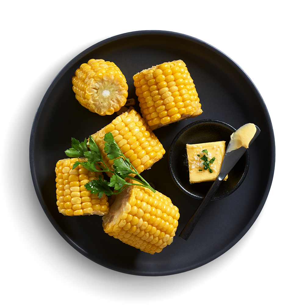 Dish made using McCain Sweet Corn Cobs