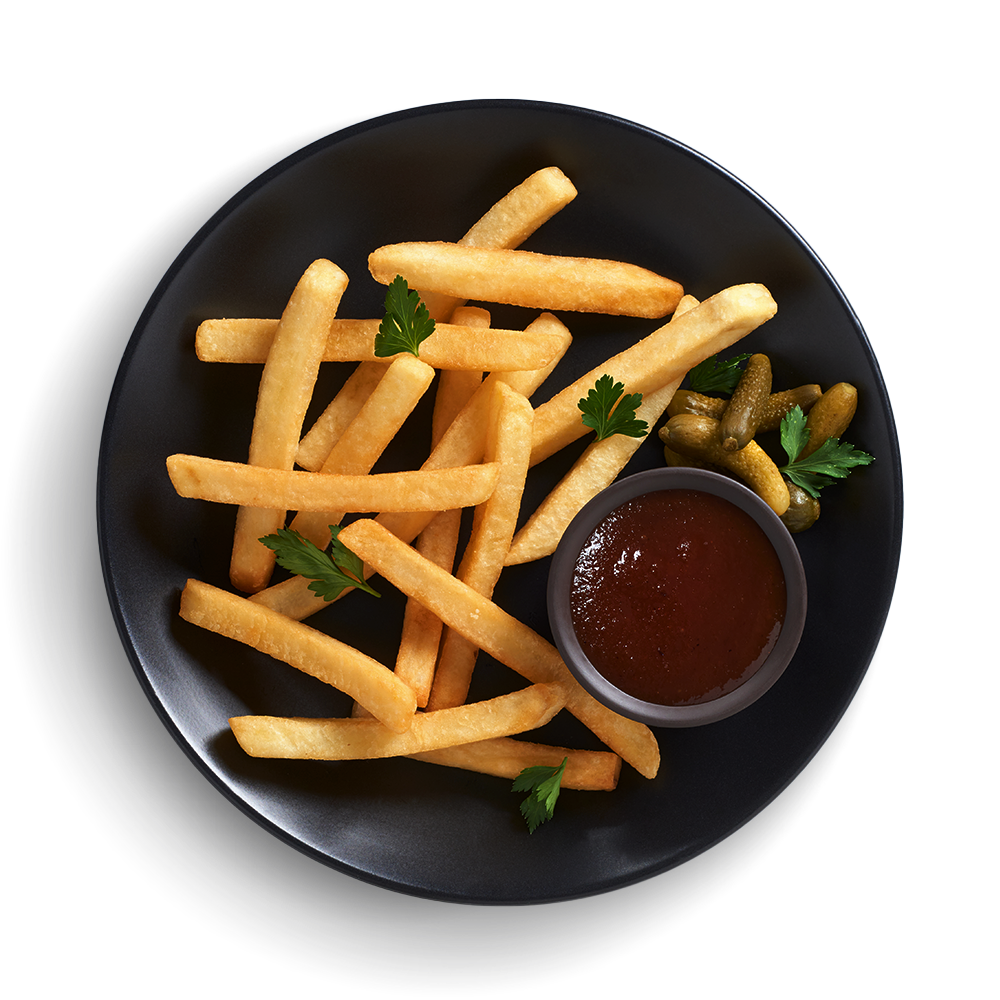 Dish made using McCain Fast Fry Straight Cut Fries 10mm